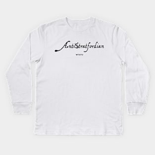 WTATU - AntiStratfordian Kids Long Sleeve T-Shirt